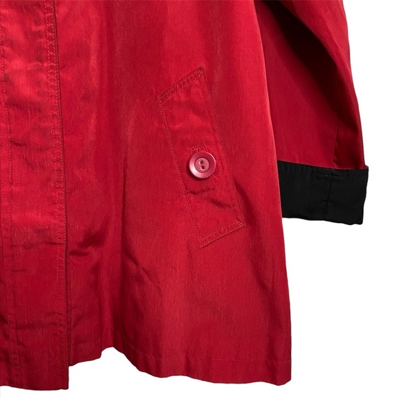 Forecaster Sport Red Medium Length Light Spring Jacket Black Contrast XL - Picture 8 of 16